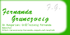 fernanda grunczveig business card